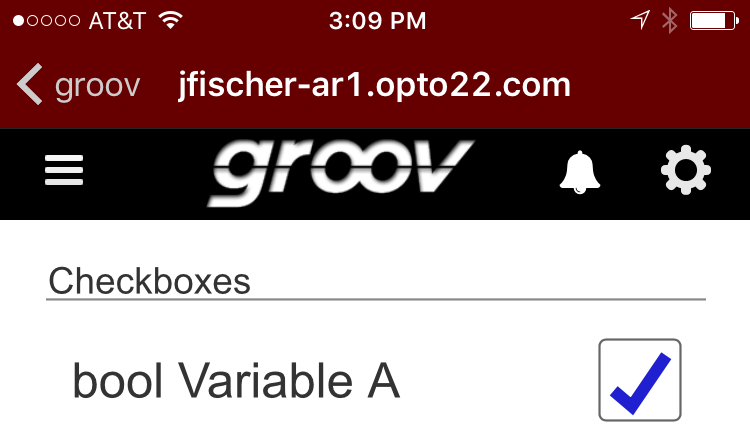 Stacked title bars in groov View for iOS